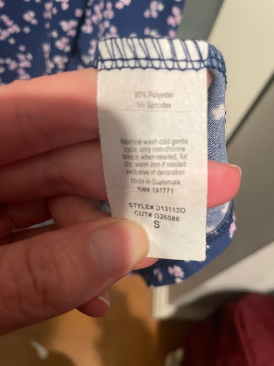 Gilli Navy Dress with Pink Floral Design, S, NWT - Picture 12 of 12